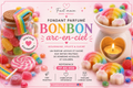 Fondant parfumé Bonbon arc-en-ciel