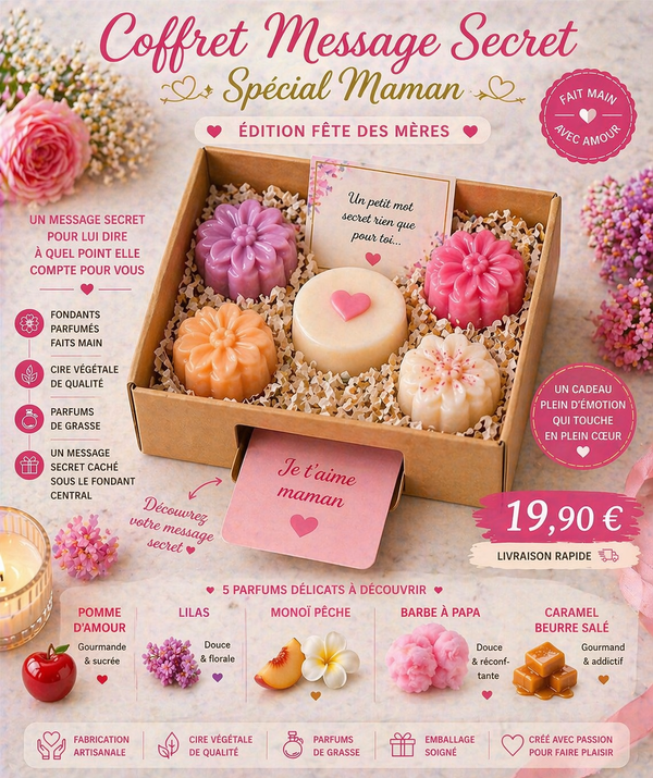 💌 Coffret Message Secret – Spécial Maman 💖
