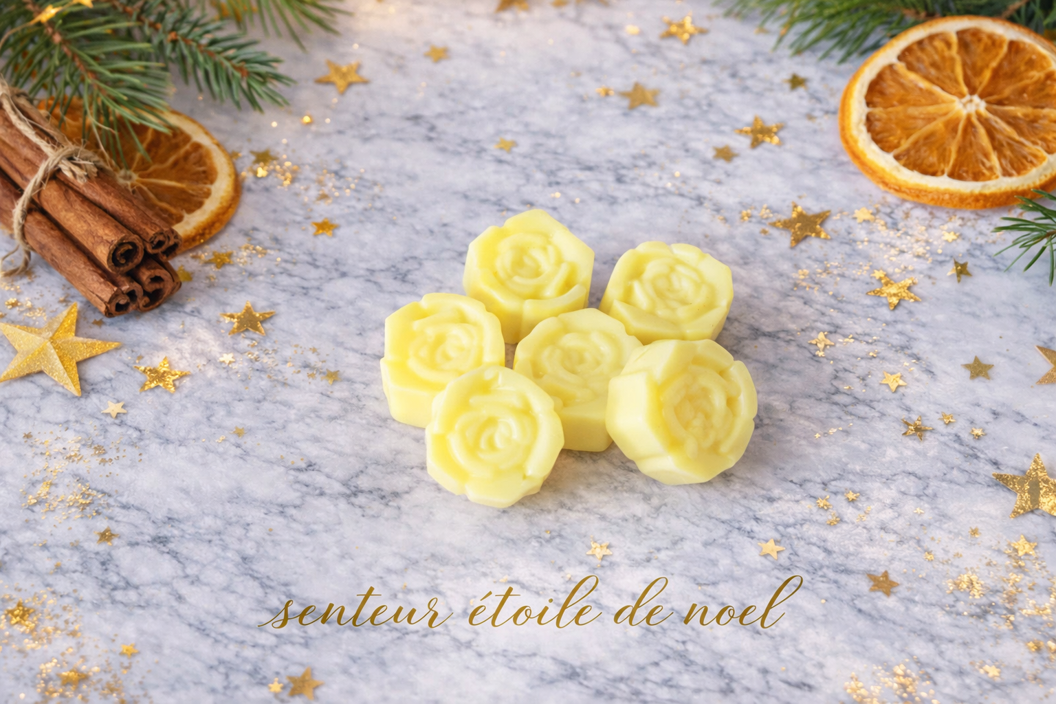 Fondant parfumé étoile de noël