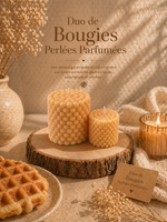 Duo de Bougies Perlées Parfumées