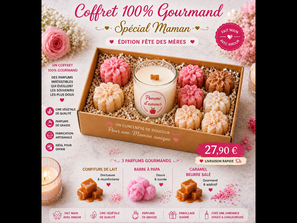 🍓 Coffret 100% Gourmand – Spécial Maman 💖
