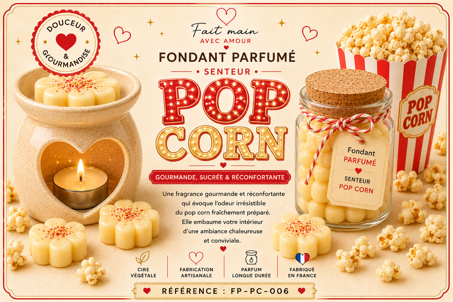 Fondant parfumé Pop corn