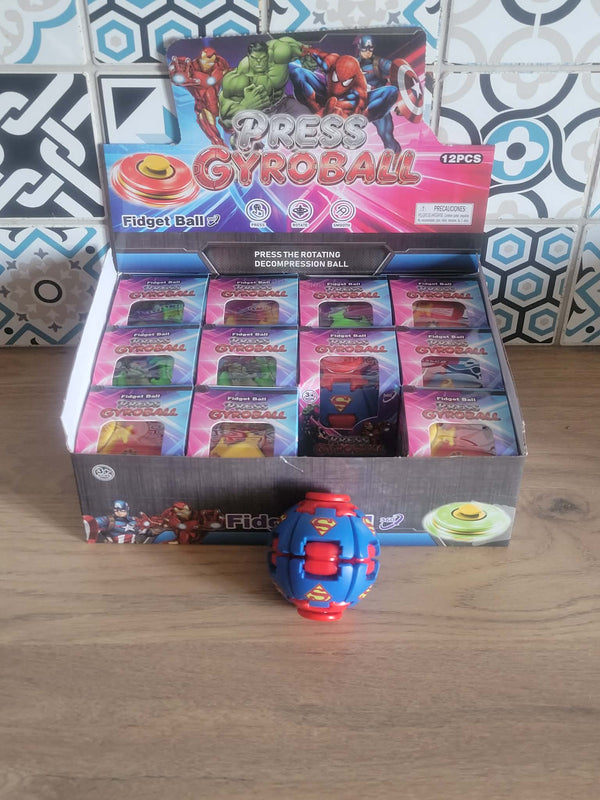 Balle Fidget Gyroball 360° – Balle Anti-Stress Rotative