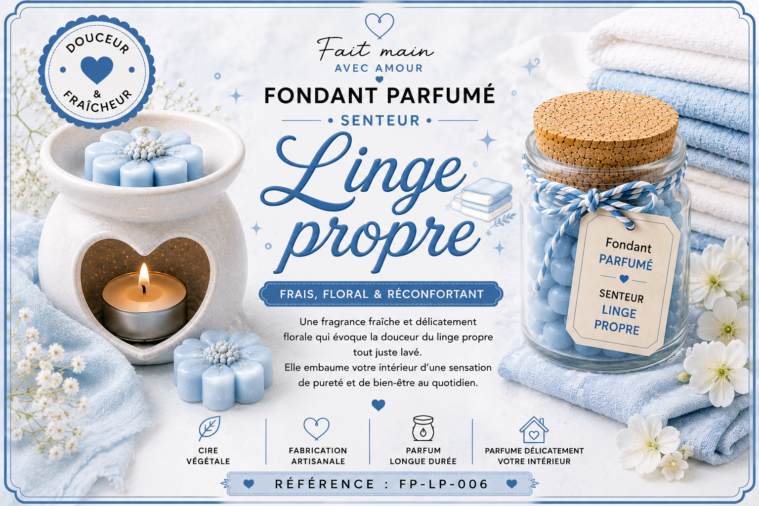 Fondant parfumé Linge propre