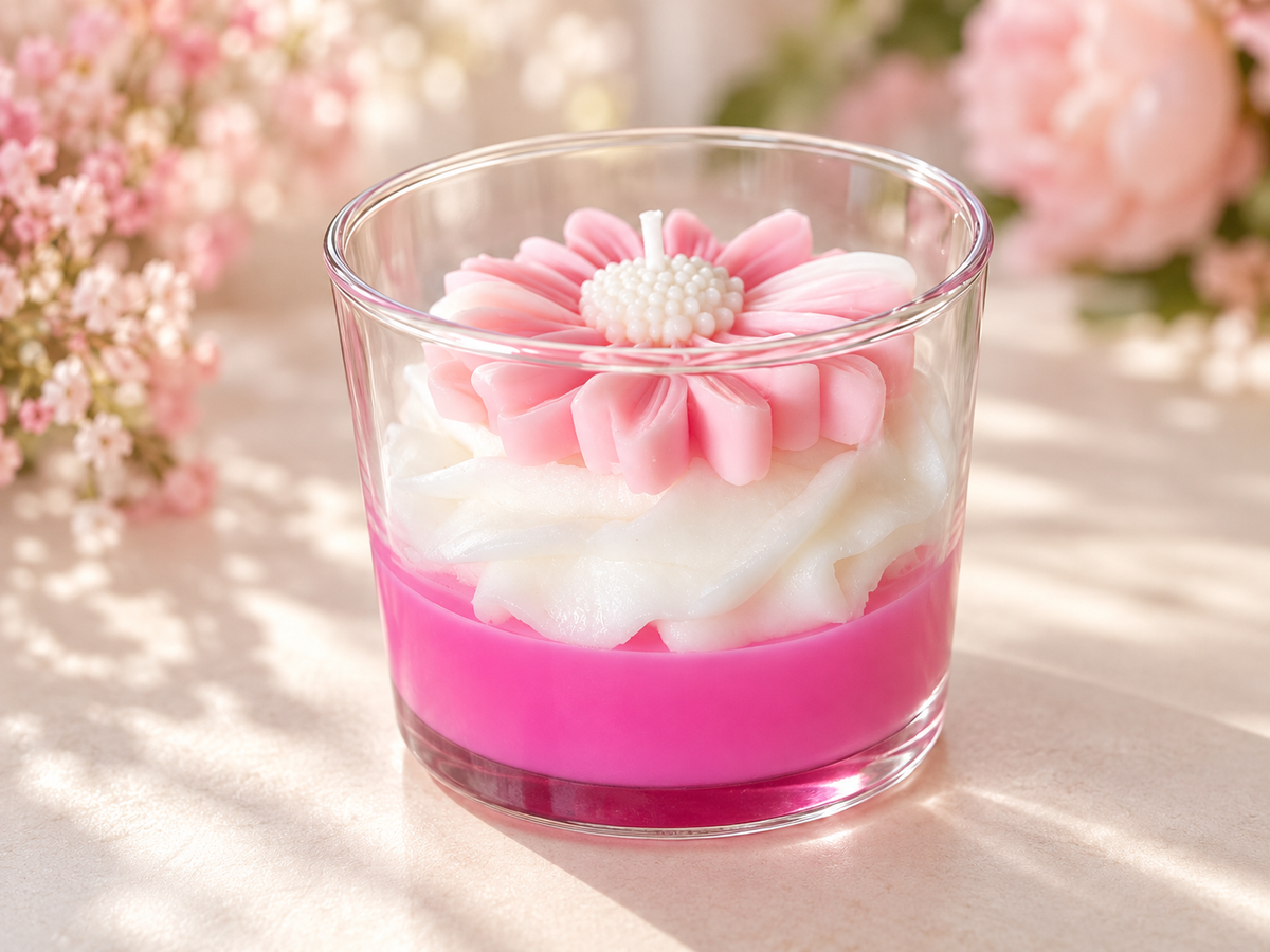 Bougie gourmande Fleur de douceur 🌸